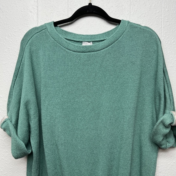 Chico's Linen Cotton Womens Sweater XL Flowy Breathable Coastal Nautical Beachy - Picture 3 of 10